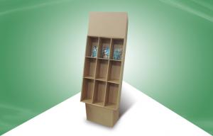 Buy cheap Brown Home CD / Magazine Free Standing Display Stands 30kgs Loading product