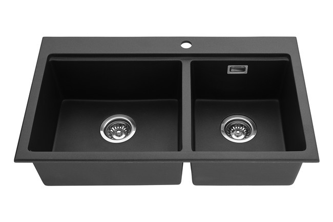 31 Inch 60/40 Double Bowl Drop-in Granite/Quartz Composite/Acrylic Resins Sink