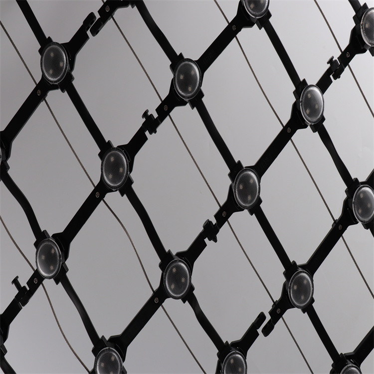 Waterproof Flexible LED Mesh Screen For Building Decoration With IP67 Protection