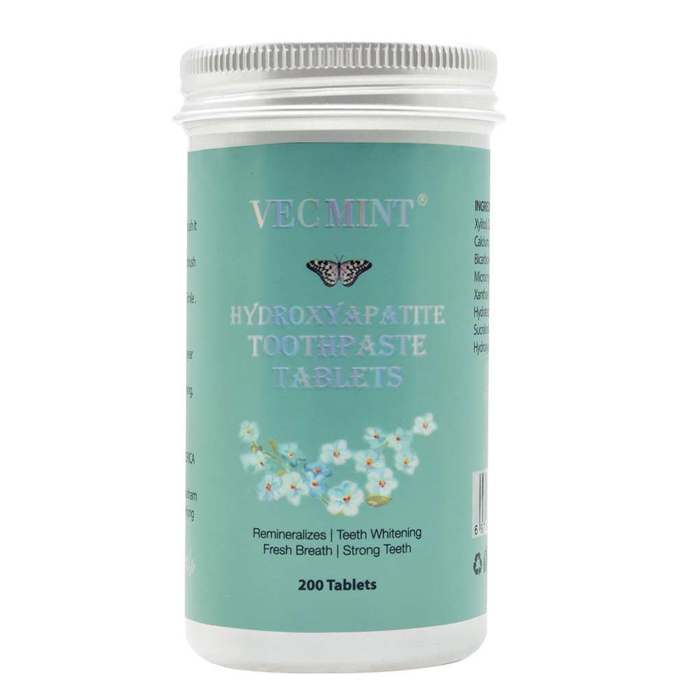 VECMINT Lily TeethTablets Bamboo Charcoal 200tablets teeth whitening fresh breath reduce plaque