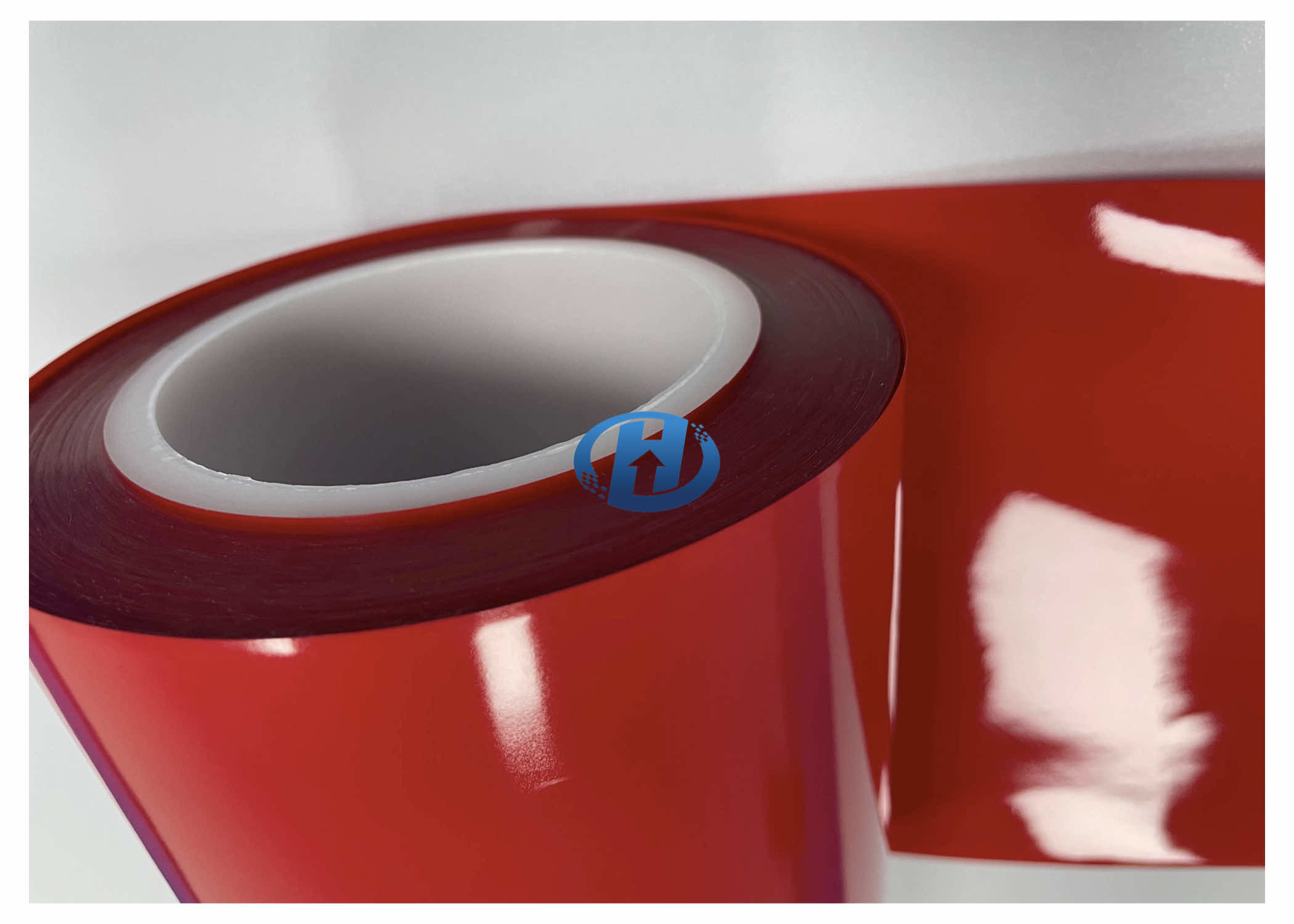 50 μm Red LDPE Film UV Cured For Tape Sealing Strip No Silicone Transfer No Residuals