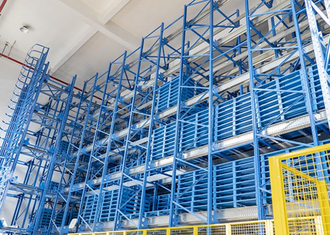 Heavy Duty Automatic Storage Warehouse Hoister Steel Powder Coating Rack 0