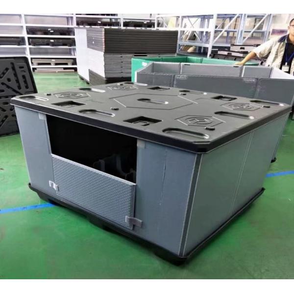 Polypropylene Plastic Pallet Box Durable Material Structure And Corrosion Resistance