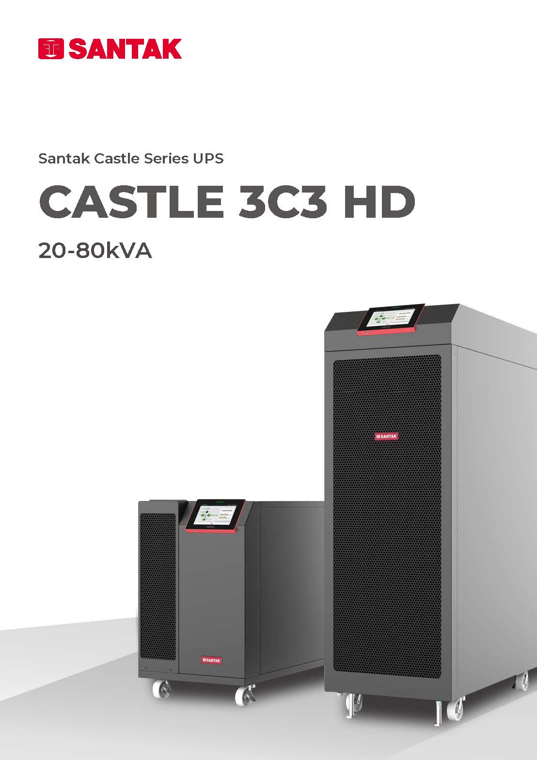 Santak Castle 3C3 HD 20KVA 40KVA 60KVA 100KVA 200KVA 400V 3-Phase UPS for Industrial