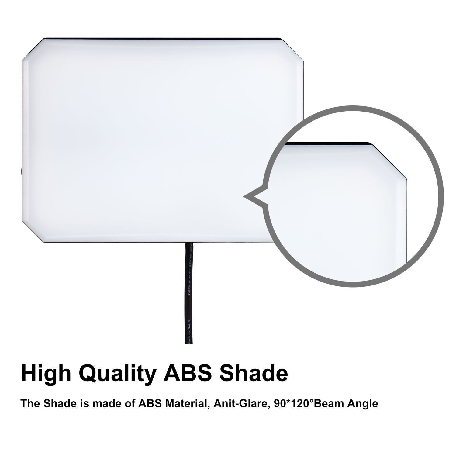 Anti Glare Shade Cooling IP66 Outdoor LED Flood Lights 100Watt 5 Years Warranty
