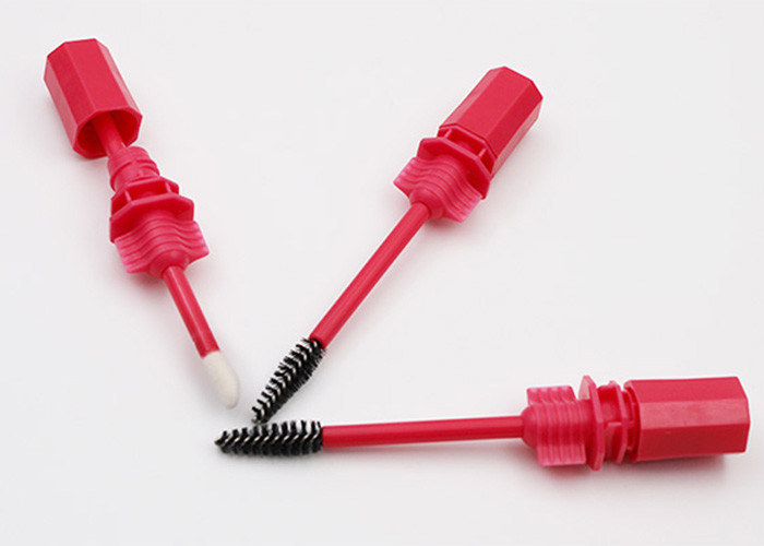 Red Plastic Spout Nozzle With Brush For Lipstick Sacket Or Mascara Bag