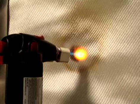 18OZ Heat Resistant  Silica Cloth High Silica Fiberglass Cloth Used For Smoke Door Heat Insulation Pad 0