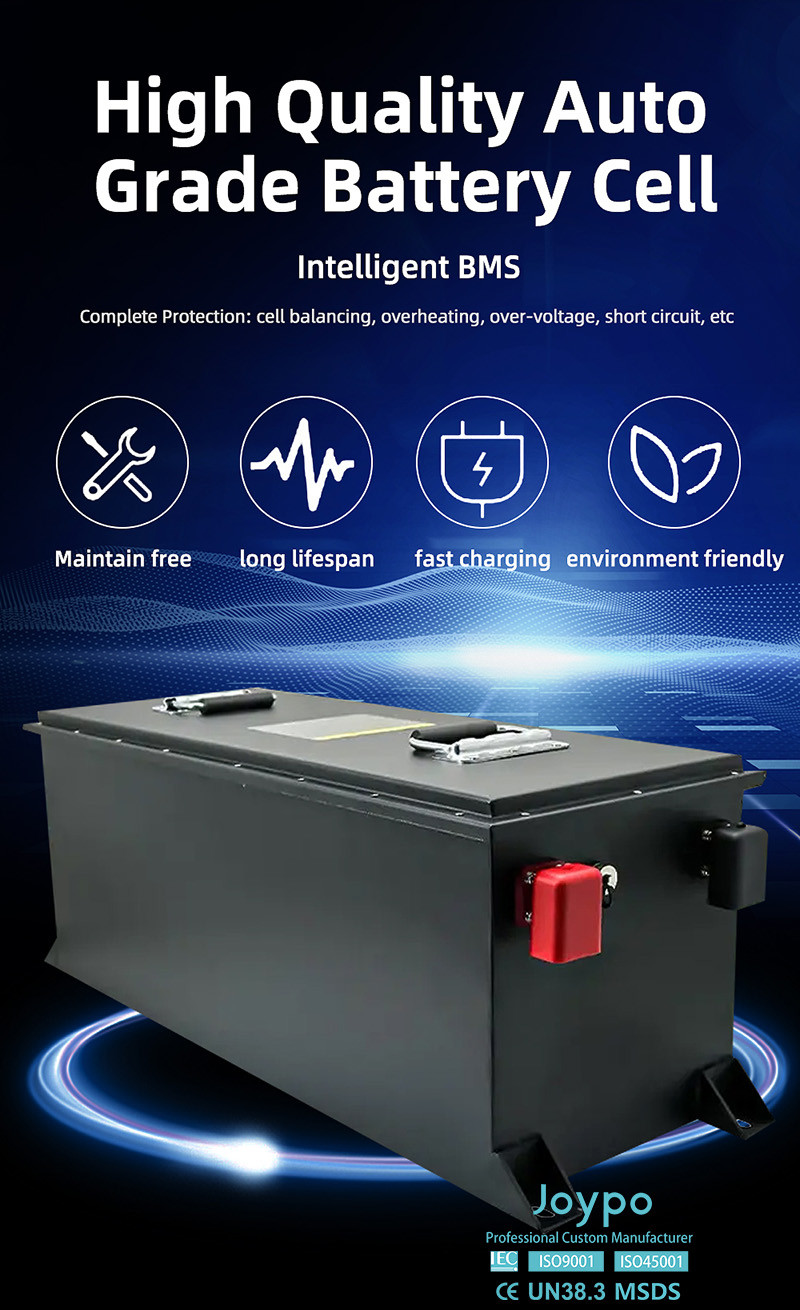 Long Life Golf Cart Lithium Battery 48V 200Ah LiFePO4 Battery With Smart BMS