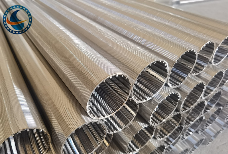 2507 Duplex Steel V Wire Screen Filter Cylinder With 0.13±0.02mm Slot