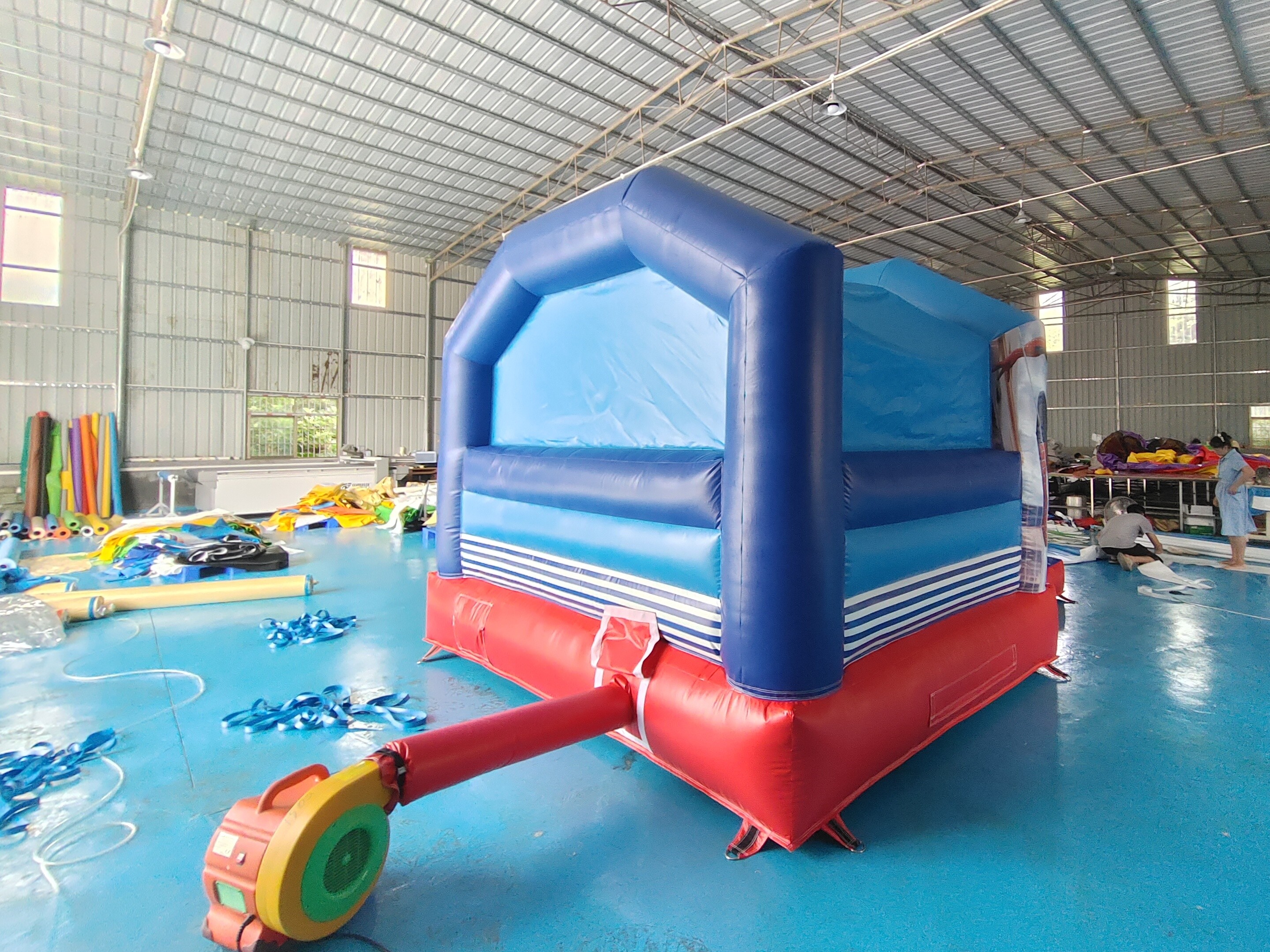 Fireproof 0.55mm Inflatable Jumping Castle Bouncer Combo With Slide Spiderman