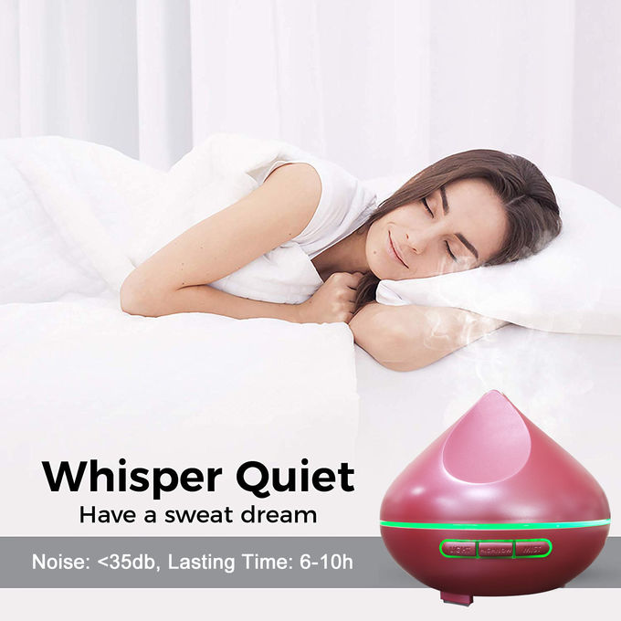 Bud Shaped 300ML Wood Grain Aromatherapy Humidifier Essential Oil Diffuser With Beautiful LED Light