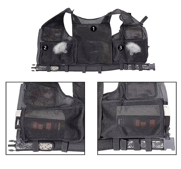 Factory OEM Custom Logo Quick Release Nylon Training Gear Harness Mounted Tactical Vest For Personal Defense Equipment