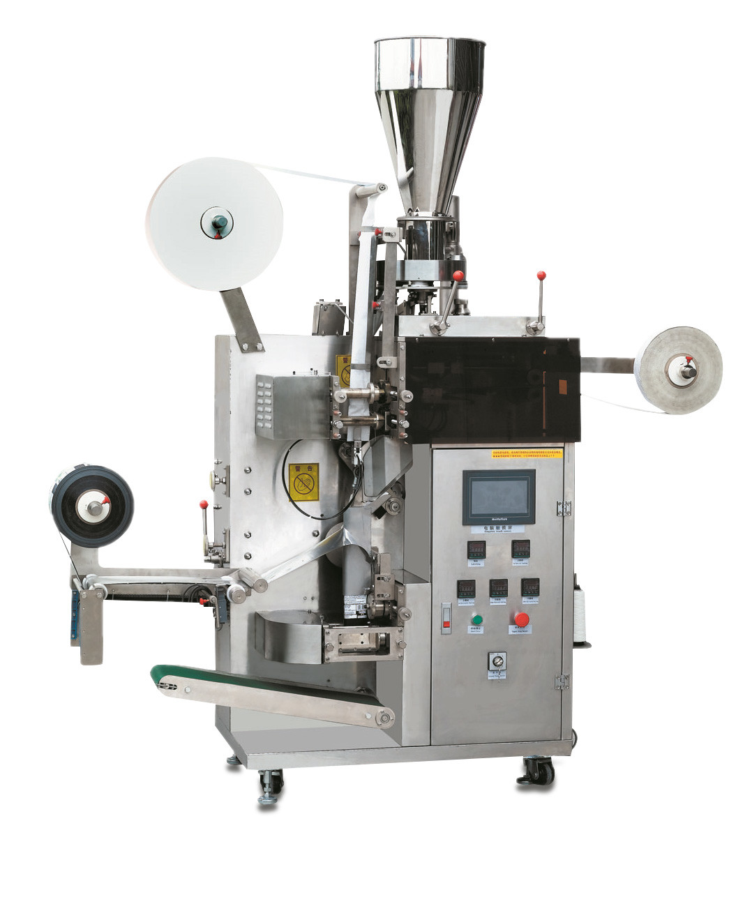 LC-T80 Fully Automatic Granule Teabag Packaging Machine For Inner Teabag And Outer Tea Bag With Thread And Tags