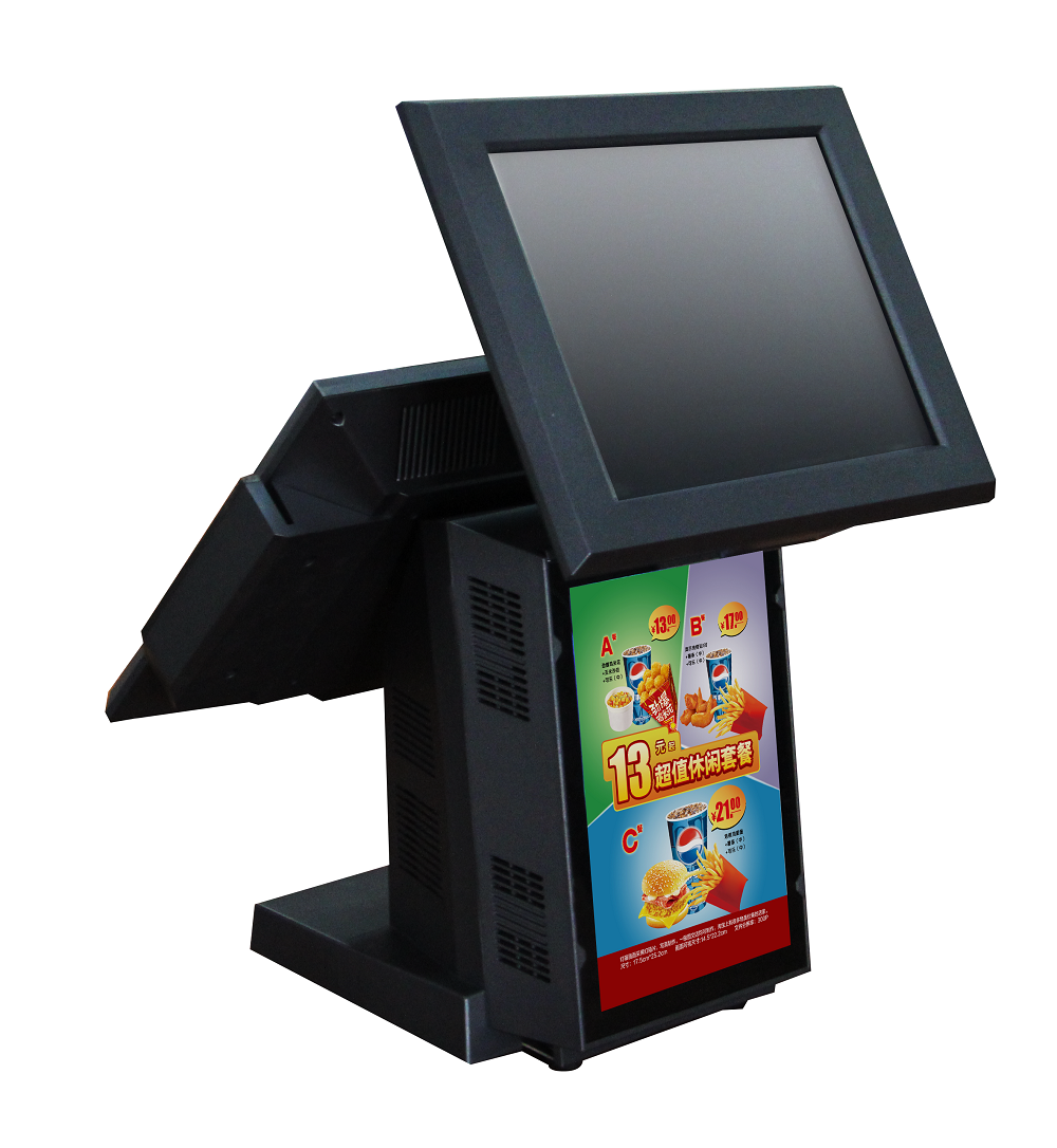 15 inch POS machine with Linux and Winsystems 5 wire resistive touch screen 2G DDR3 32G SSD