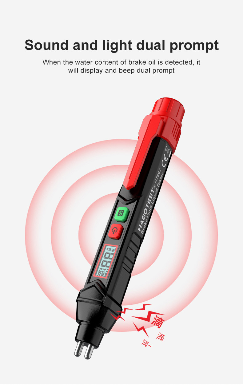 Oil Check Pen Brake Fluid Tester for Car Liquid Analyzer Meter DOT3/DOT4/DOT5.1
