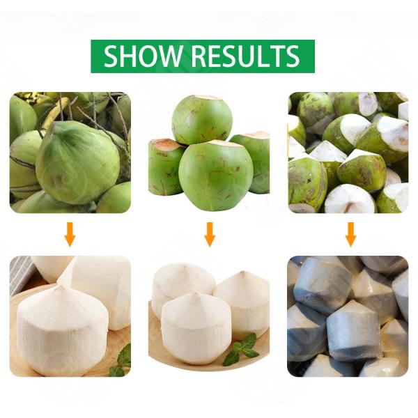 1pcs/6s Diamond Shape Green Coconut Peeling Machine Coconut Cutting Machine