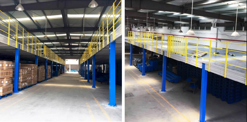 Steel Structure Garret Mezzanine Floor Platform  Heavy Duty Rack