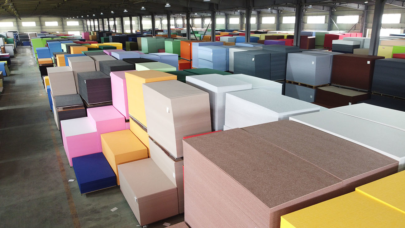 Ready To Ship Flat Polyester Fiber Sound Proof Colorful Acoustic Panel PET Fire Retardant Acoustic Board For Studio