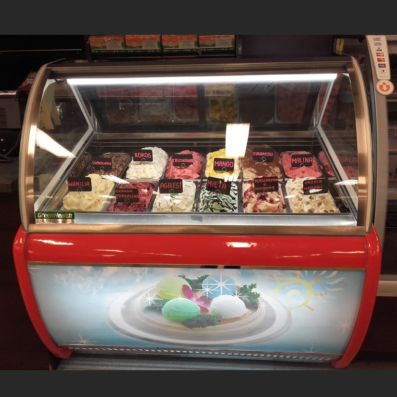 Efficient Supermarket Ice Cream Display Fridge Temperature -22°C~-18°C