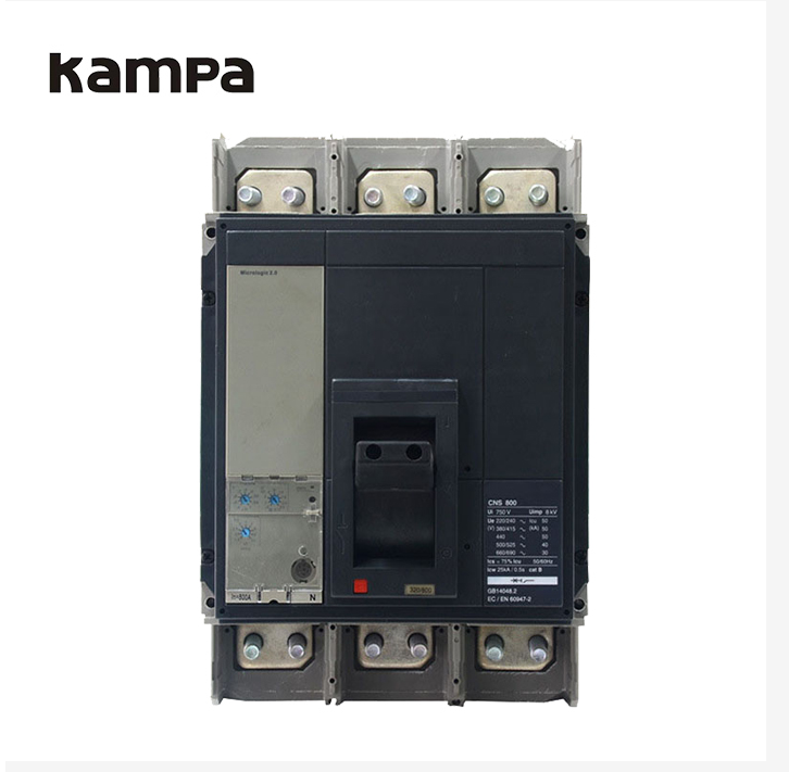 Moudled Case Circuit Breaker Kampa ns-1250 MCCB 3P 4p 800A 1000A Adjustable Current