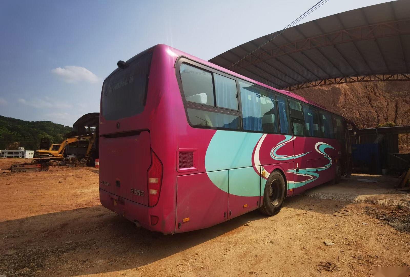 Used Tour Bus Yutong Brand ZK6116 48 Seats Double Doors Passenger Bus Airbag Chassis Nude Packing Left Steering