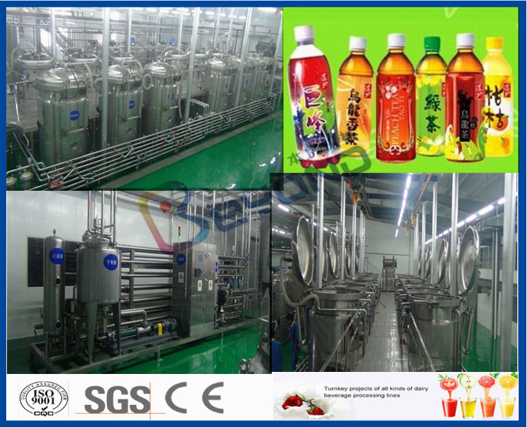 3000 - 20000LPH Full Automatic Beverage Production Line With CIP System / PLC Control