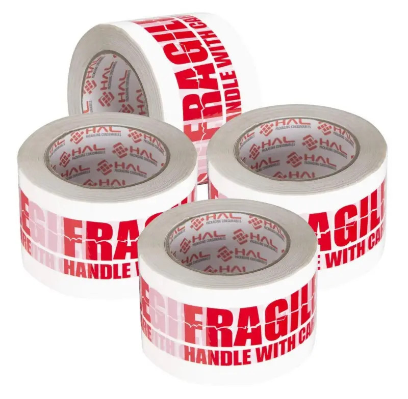 Hot Sales Custom Logo Printed Bopp Packing Tape Custom Logo Printed Bopp Packing Tap Warning Tape FRAGILE