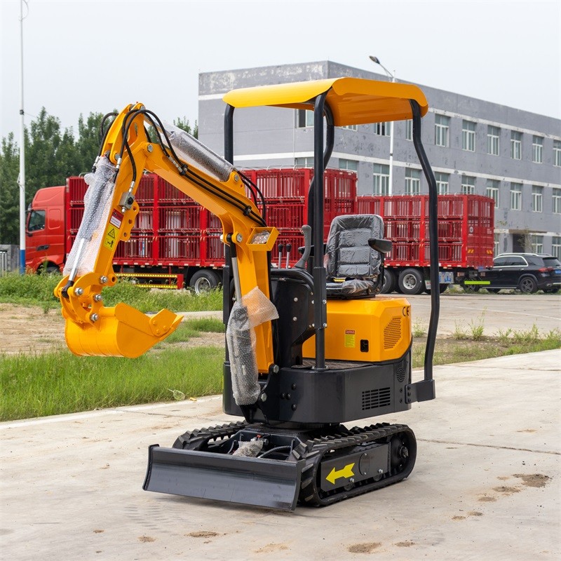 Four Legged Shed 1T Mini Excavator Long Life Construction Mini Digger