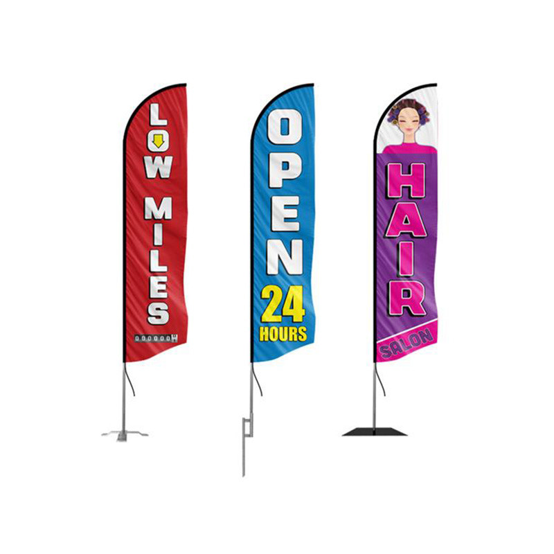 Promotional Outdoor Beach Flag Single And Double Sides Printing