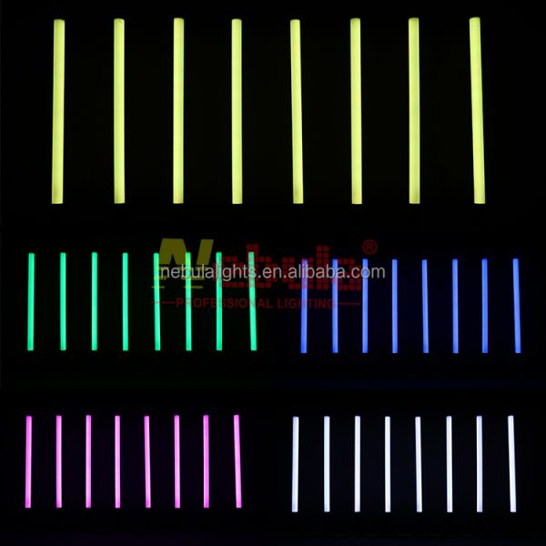 NEBULA 360 LED RGB Pixel Battery Tube Light IP65 Wireless DMX DJ Wedding Event Stage Light