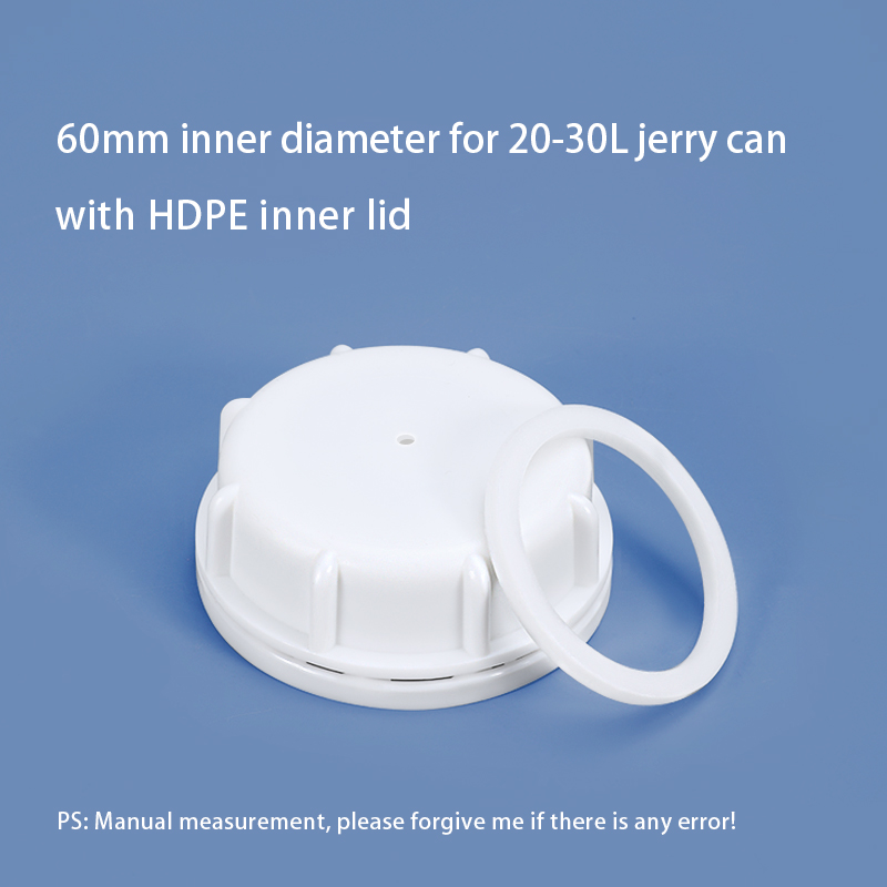 Professional IBC 60mm Plastic Lid Dust Cover With HDPE Gasket For 20-30L Jerry Can Made