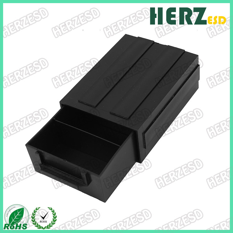 High Quality Black Plastic ESD Component Drawer Box