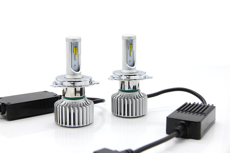 Three color Five Function CSP Led Chip T5 Led Headlight H4 Car Headlight