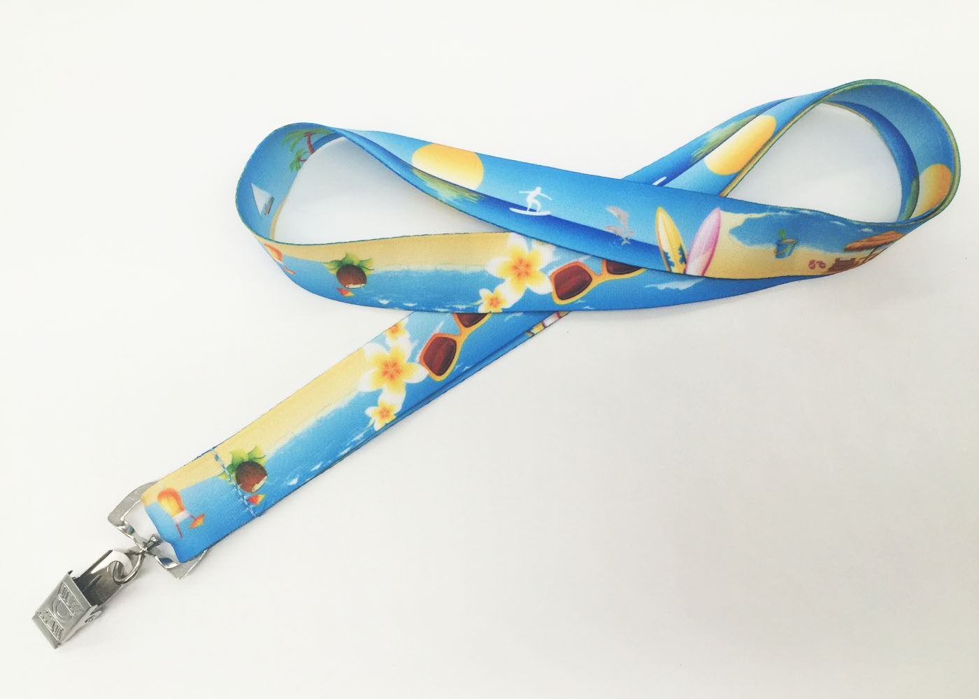 School Use Polyester Dye Sublimation Lanyards Customized Logo For Safety