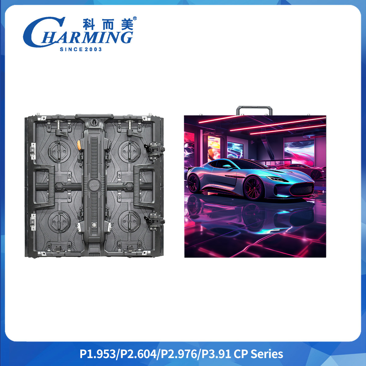 -20~40℃ 600~800 CD/㎡ P2.6/2.98/3.91 CP Series Indoor LED Video Wall With Box Corner Guard