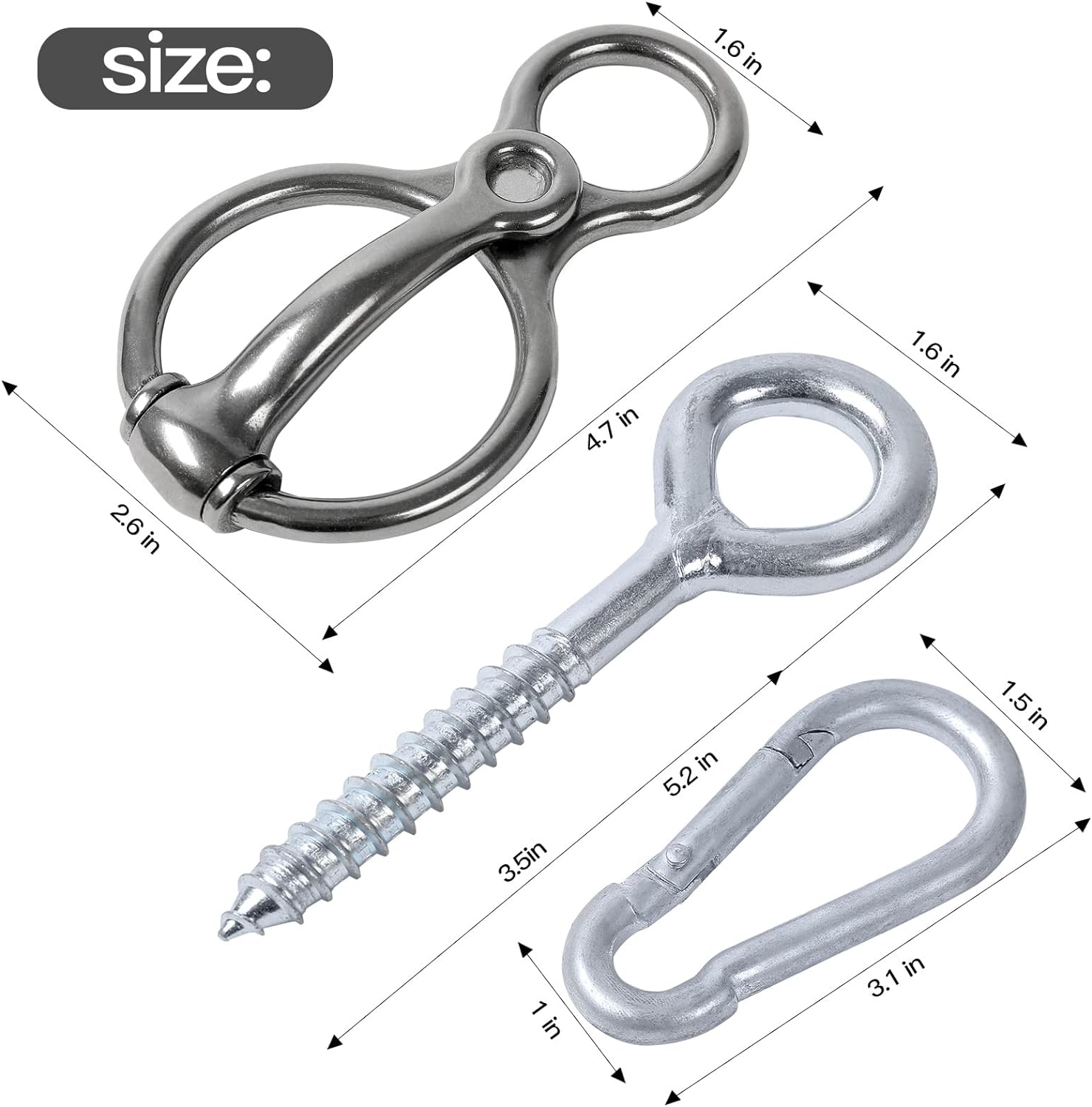Stainless Steel Horse Tack Blocker Tie Rings For Harness Safety And Control
