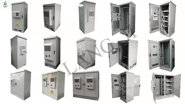 Galvanized Steel 19 Inch Rack Outdoor Battery Cabinet For Telecommunication