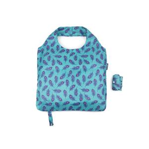 Buy cheap Blue Leaf 190T Reusable Polyester Bags Poly Tote Bags Personalized product