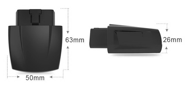 OBD2 OBDII Enclosure with OBD2 Male Plug for Car OBD2 GPS Tracker