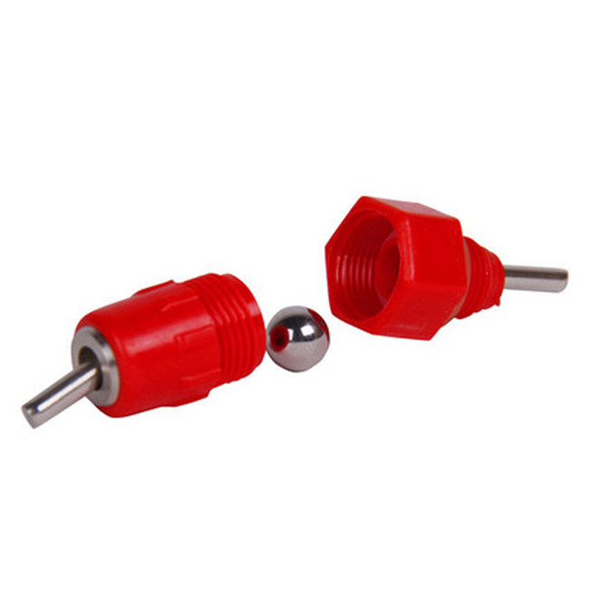 Stainless Steel Ball 360 Degree Horizontal Chicken Nipple Birds 9mm