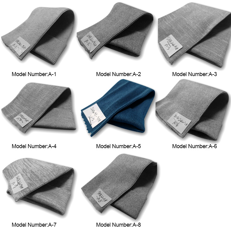 Knitted Ribbed Polyester Spandex Carbon ESD Anti Static Fabric