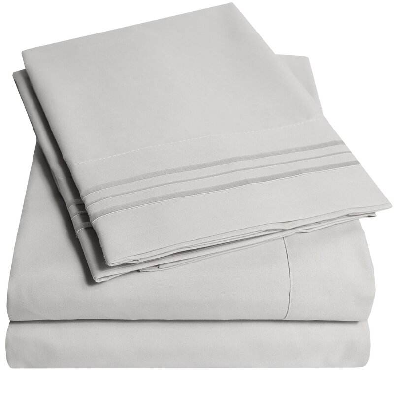 Microfiber Bed Sheet Set for Solid Color Comforter Bedding in Canada and Mexico Market