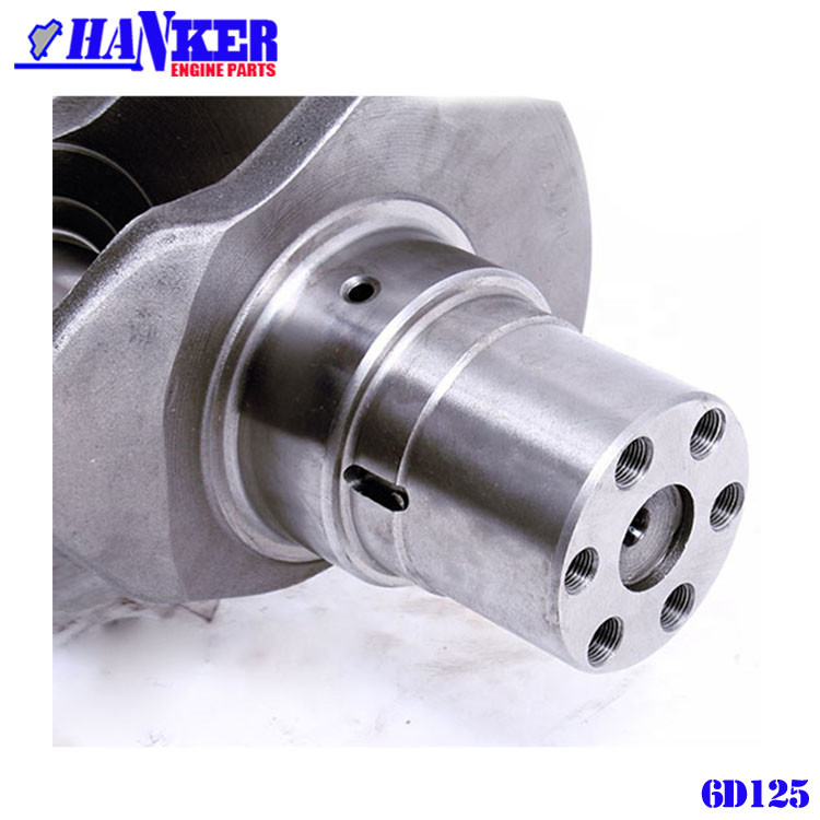 6D125 Diesel Engine Crankshaft 6151-31-1110 6151-35-1010 Aftermarket Spare Parts