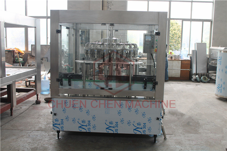 Single Juice Bottle Filling Capping And Labeling Machine Piston Type