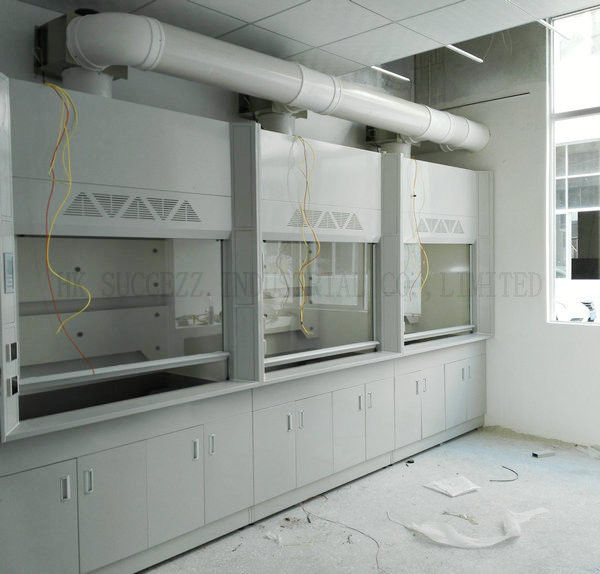 Cold Rolled Steel Fume Hood , Chemical Scientists Lab Fume Cupboard