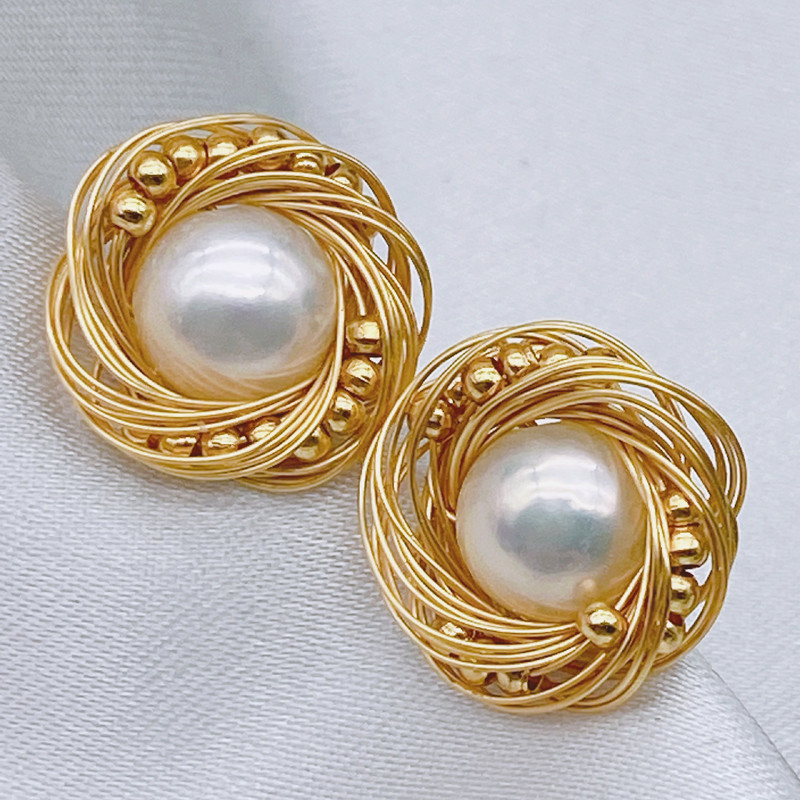 Natural Baroque Pearl Erarring Pearl Drop Earrings For Women Vintage Sweet Baroque Pearl Earring Wedding Party Jewelry