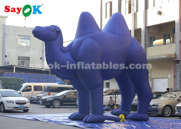 Dark Blue Inflatable Cartoon Characters For Outdoor Advertisement / Giant Inflatable Camel