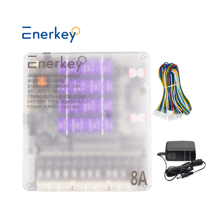 Enerkey 8A Battery Cell Balancer Lifepo4 Active Cell Balancer With CAN Communication Port