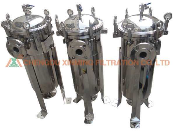 2.2KW Power Stainless Steel Bag Filter Housing Single Bag Filter Machine