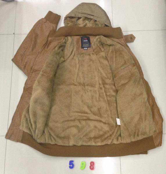 598 Men's pu fashion jacket coat stock